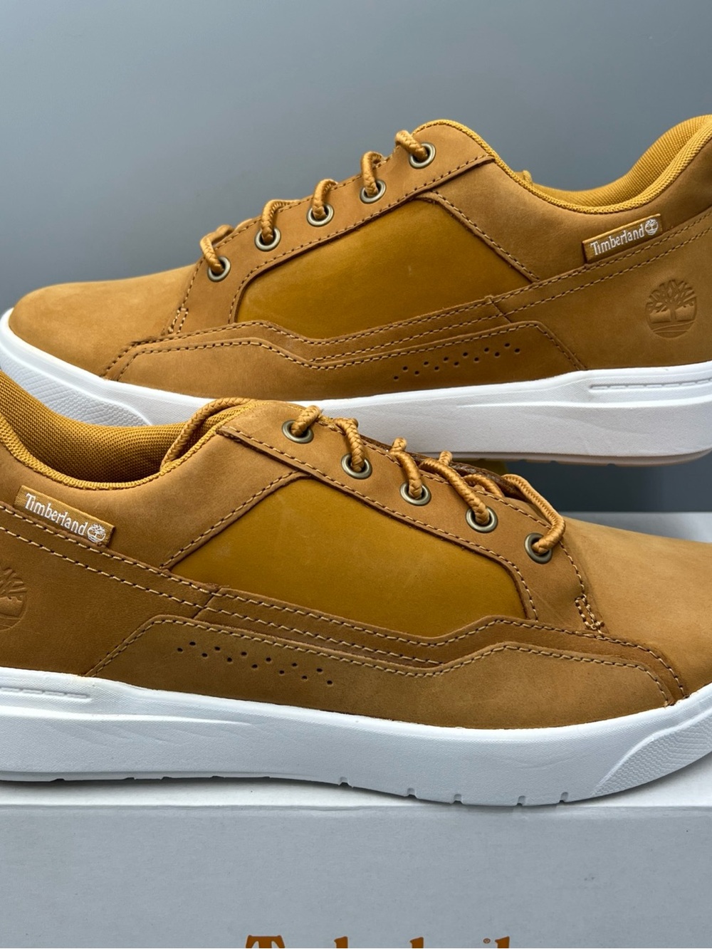 Timberland Allston Low Lace Sneaker, Wheat Nubuck Brown Shoes. Men's Sz 8.5